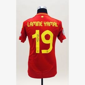 ヤマル直筆サイン入りバルセロナ24/25ホームユニフォーム