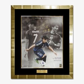 ギグス直筆サイン入りマンチェスターU 07/08フォト 特製フレーム入り