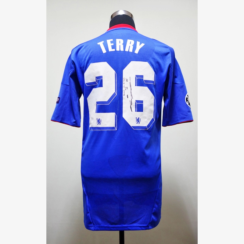 テリー直筆サイン入り実使用チェルシー10/11ホームユニフォーム | THE