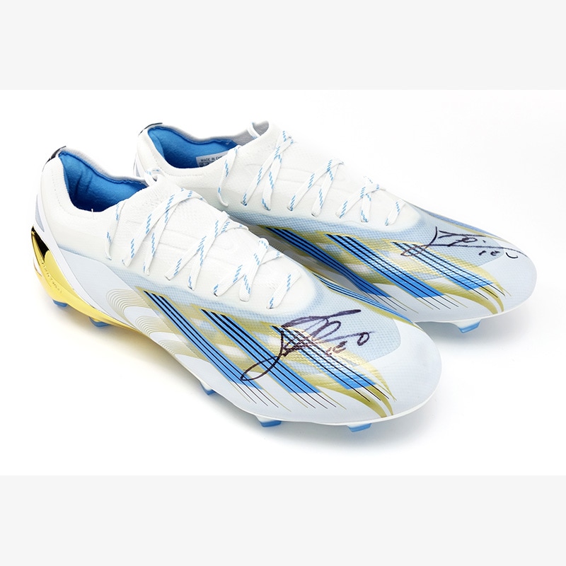 メッシ直筆サイン入り2023スパイク (アディダスX クレイジーファスト.1