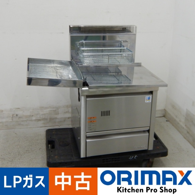 中古】 A06768 卓上型 ガスフライヤー 12L タニコー NB-TCFL-C4045G