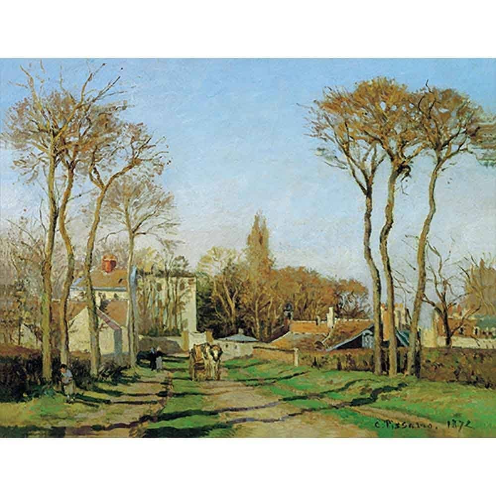 村の入口 【8号】 カミーユ・ピサロ 【 額縁が選べる 額入り 複製画