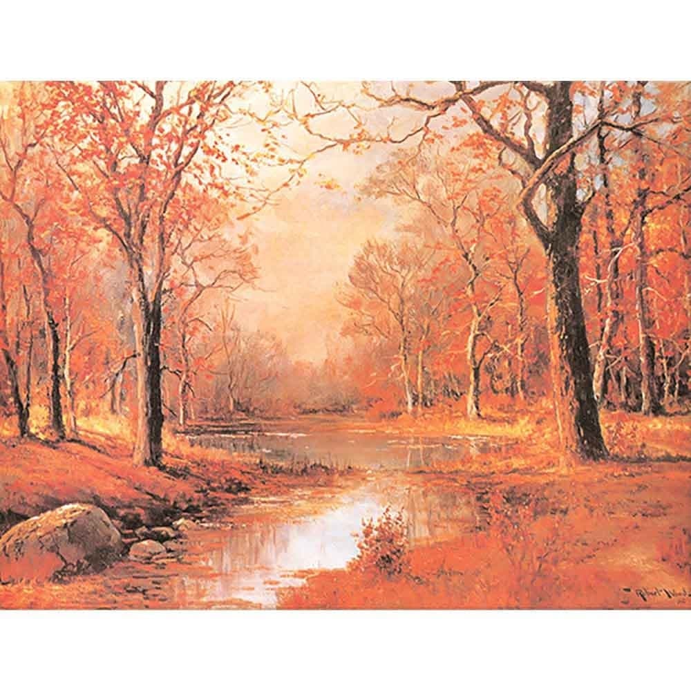 10月の朝 【6号】 ロバート・ウッド 【 額縁が選べる 額入り 複製画