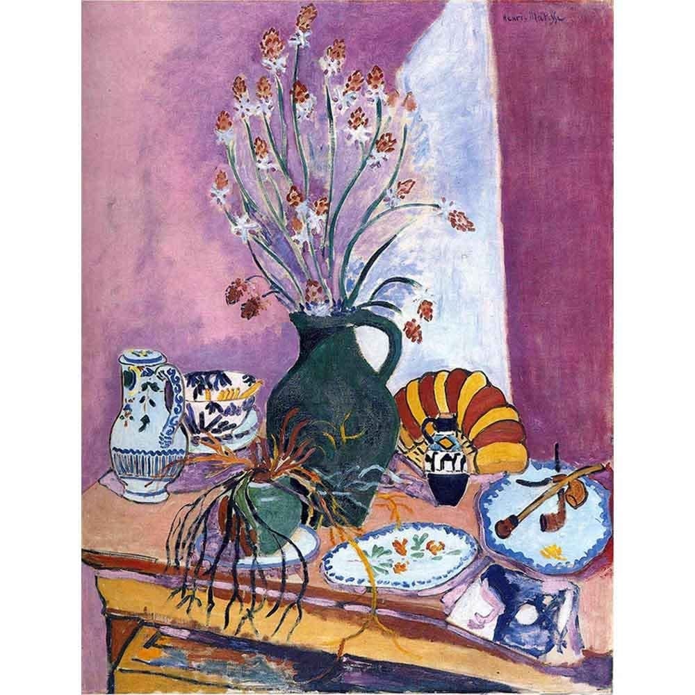アスポデルの花を持つ静物 【10号】 アンリ・マティス 【 額縁が選べる