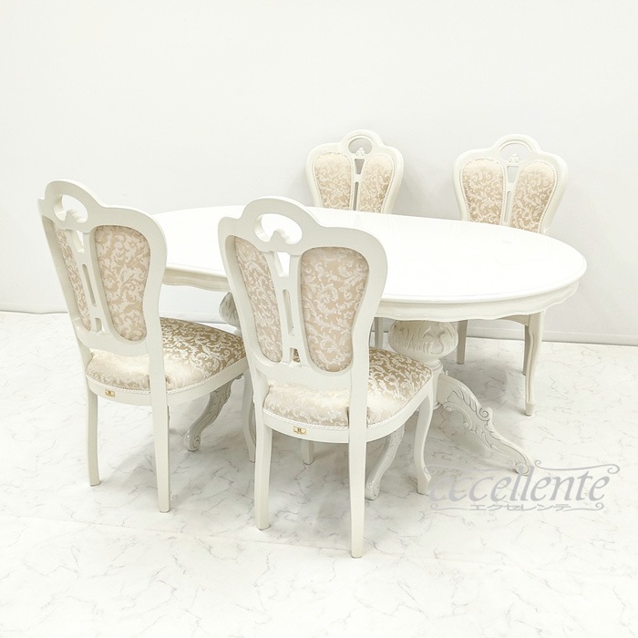 イタリア製ダイニングテーブル 175 アイボリー Dining Table 175 Ivory