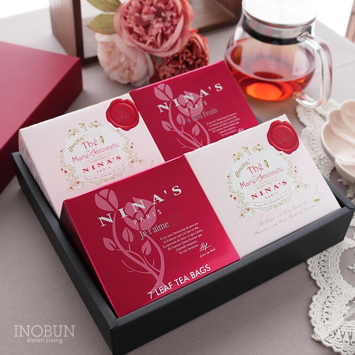 NINA'S ギフトセット 4箱入り ティーバッグ 28個分 個包装 マリー