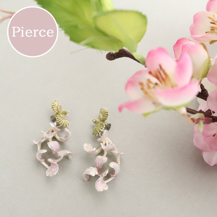 パルナートポック 春の渦 ピアス 花 アクセサリー Palnart Poc