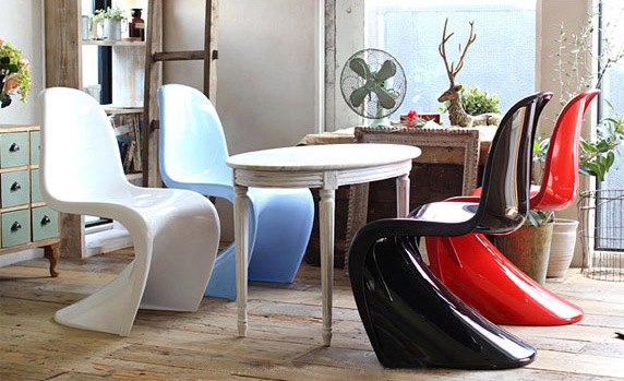 パントンチェア つやあり ツヤあり イエロー 黄 ジェネリック リ