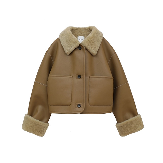 CLANE / クラネ VEGAN LEATHER BOA SHORT JACKET｜アーストライブ