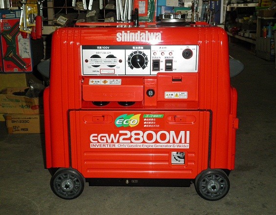 新ダイワ EGW2800MI ガソリンエンジン 発電機兼用溶接機 3.2mm溶接棒