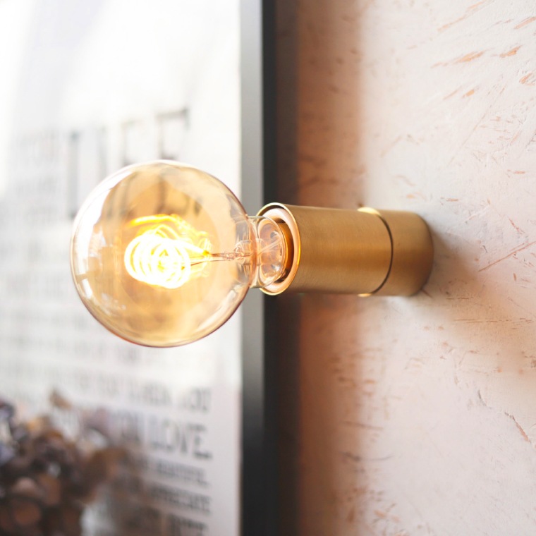 ポルカ E26 レセップライト ストレート ブラス | 照明器具,PORKA