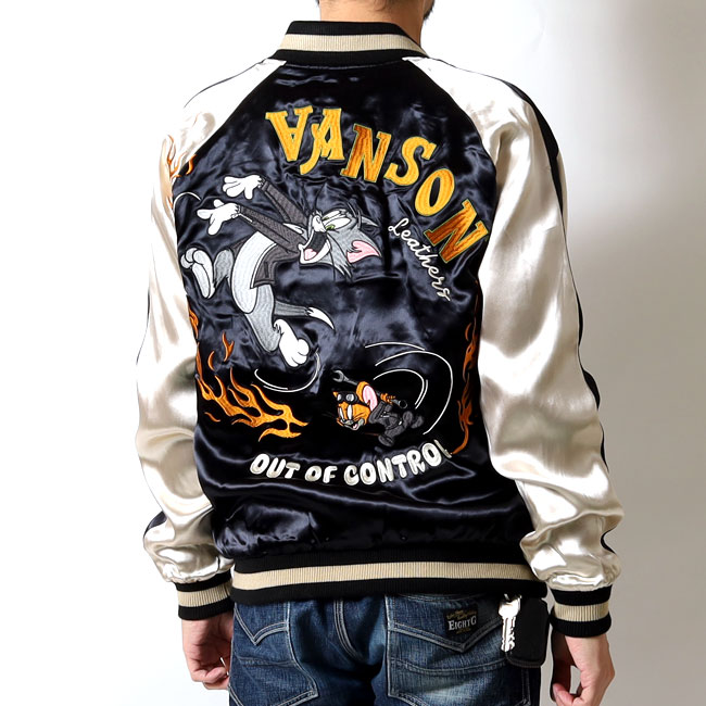 VANSON(バンソン) トム&ジェリーコラボ リバーシブルスカジャン / TJV