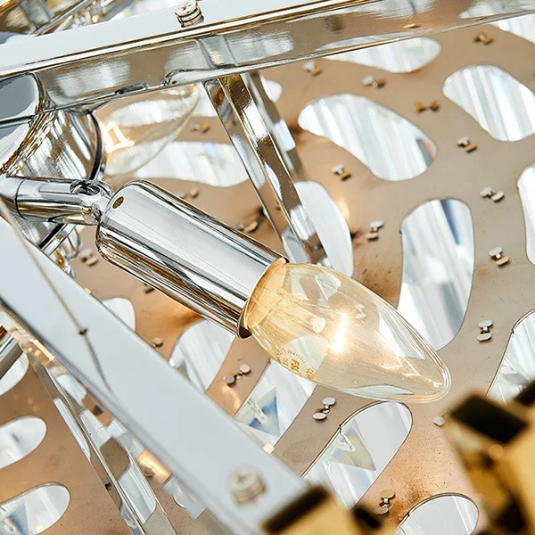 モダン照明 クリスタルシャンデリア 2段（D600×H400mm／D1000×H550mm