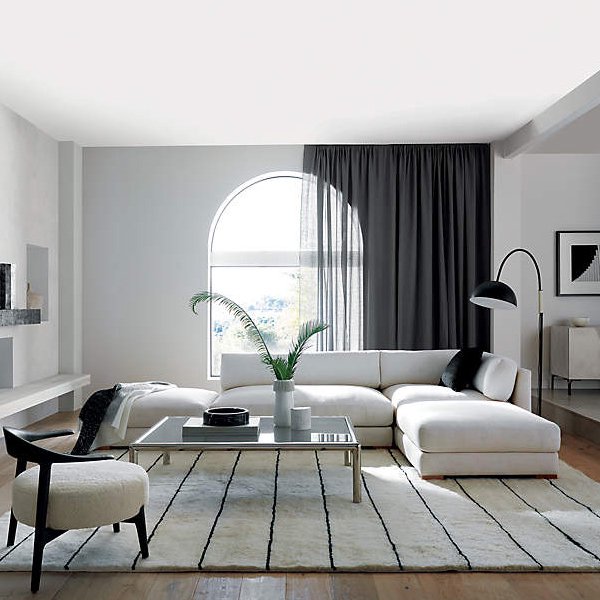 アメリカ・デザイン照明アーチ型フロアライト「JETT」1灯ブラック