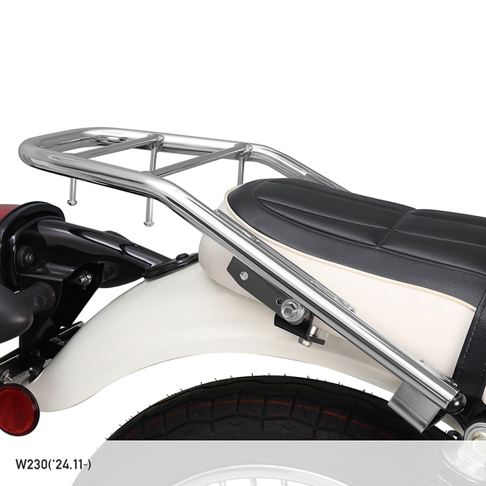 W230 BJ230A MEGURO S1 BJ230A リアキャリア メッキ+リアボックス