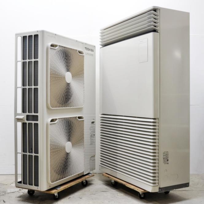 中古】 床置形スタンドタイプエアコン 10馬力 室内機AIF-AP2806H 室外