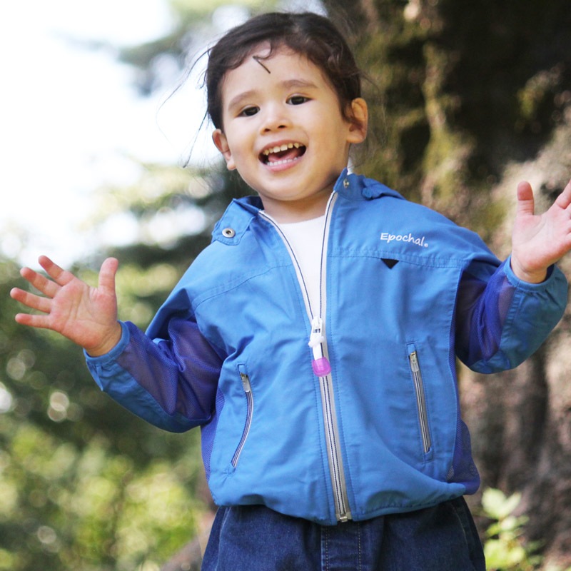 通気性抜群／着るだけUVケア】ブレッサブルUVパーカー ブルー 90.100