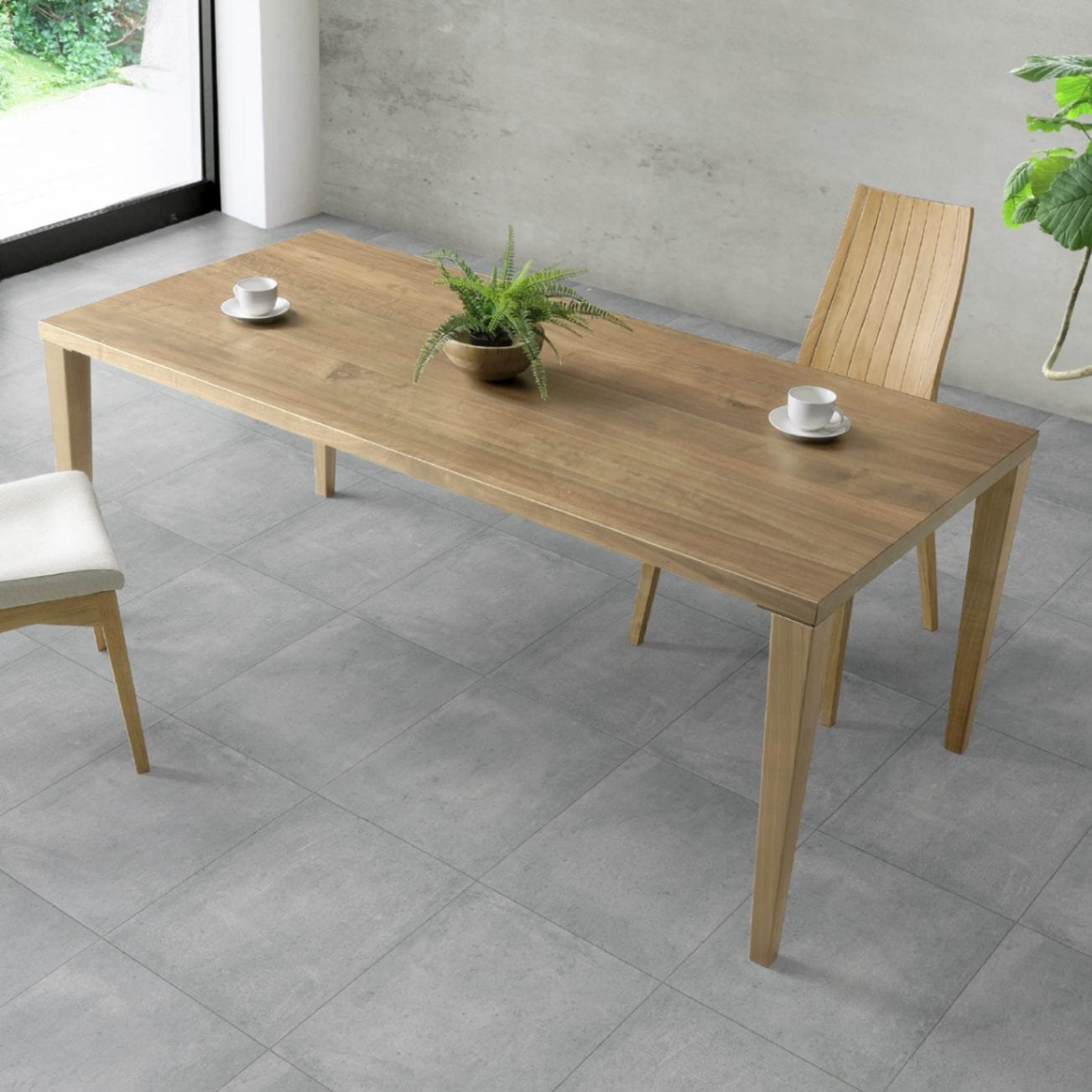 幅200］ ステラ ｜ オーク ウォールナット 無垢材 ダイニングテーブル