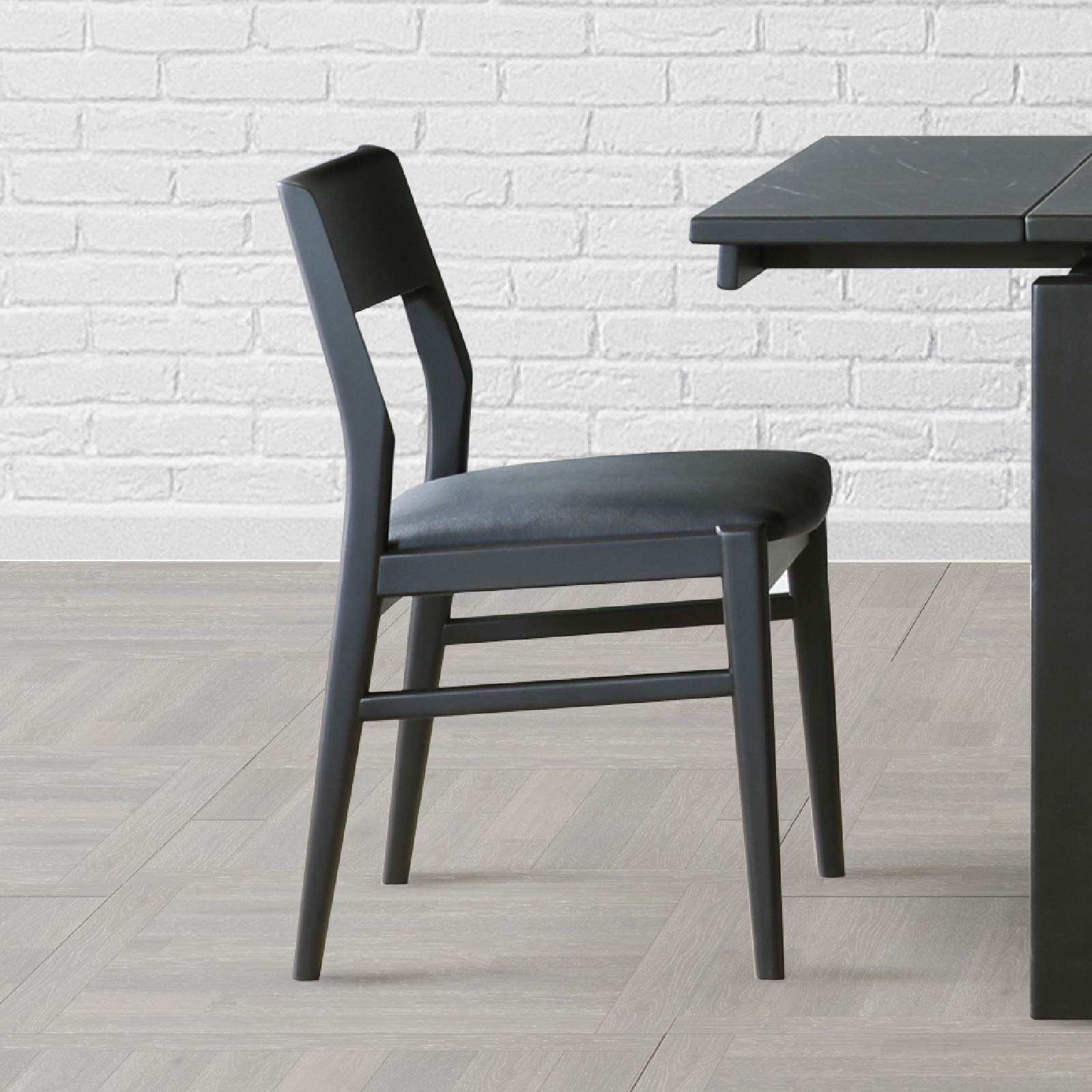 2脚セット】［幅49/座面高44］ダイニングチェア PVCレザー タモ