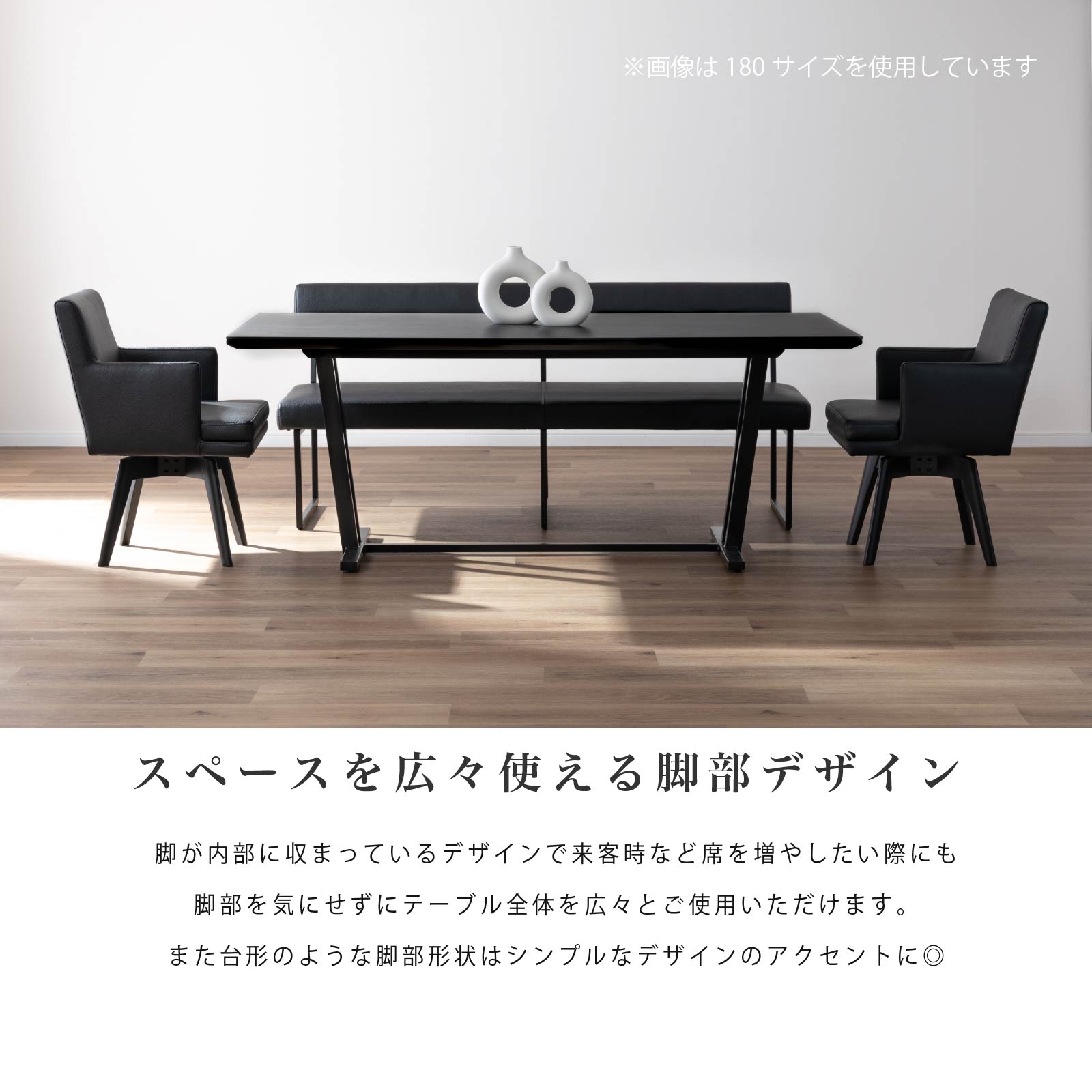 幅180］ セラミック ダイニングテーブル グレー テーブル 180cm 石目柄