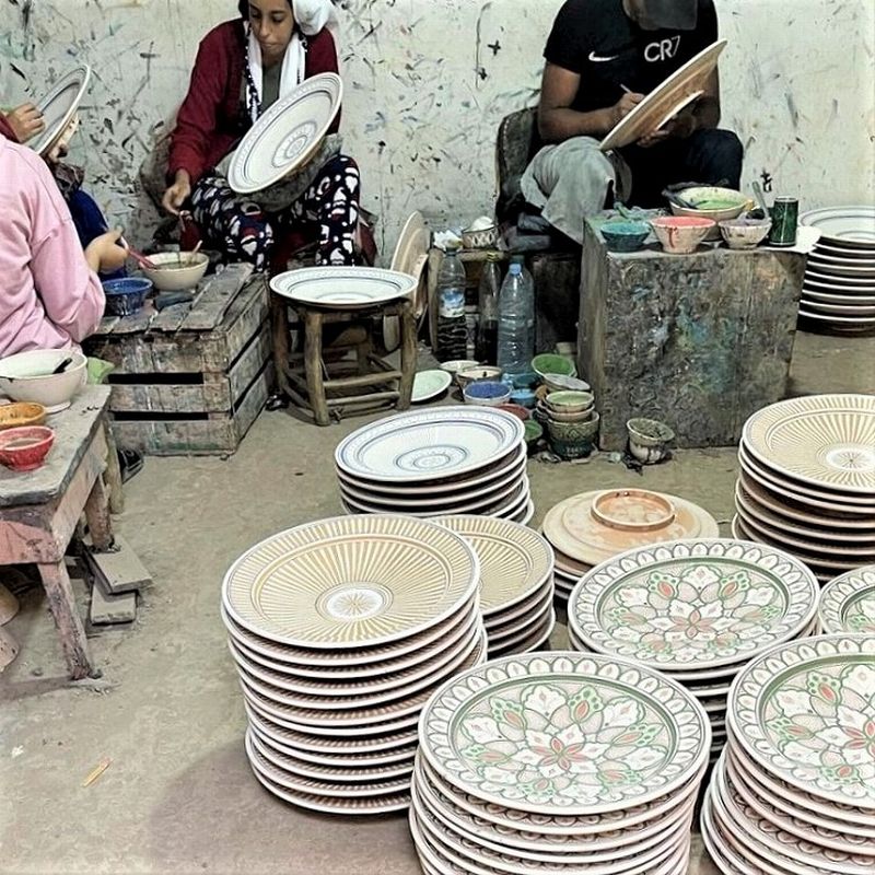 モロッコ3大陶器】サフィ サラダボウル M | 大原真樹セレクト | FATIMA