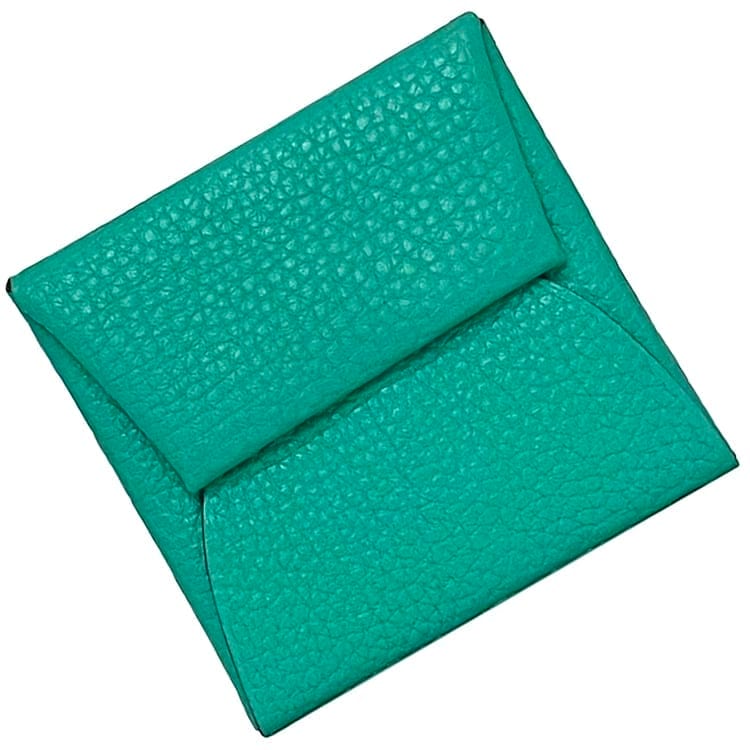 エルメス コインケース バスティア ec-23315 グリーン ミント 美品