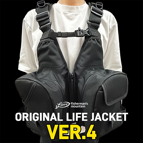 ネコポス不可】 fimoオリジナルライフジャケットver.4【ブラック