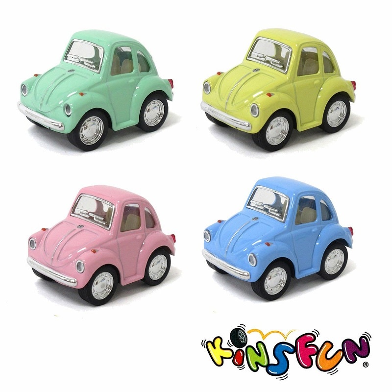 KiNSFUN ミニカー 2”リトルビートル パステル 4色アソート No.201-643