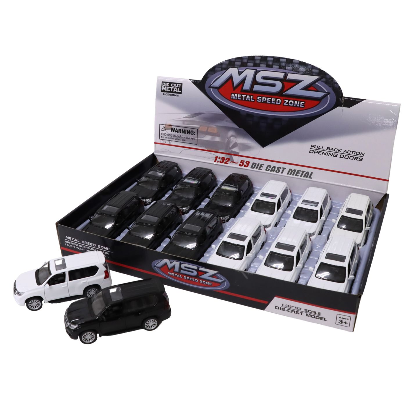 1:42 MSZ トヨタ ランドクルーザープラド 2色アソート No.201-831