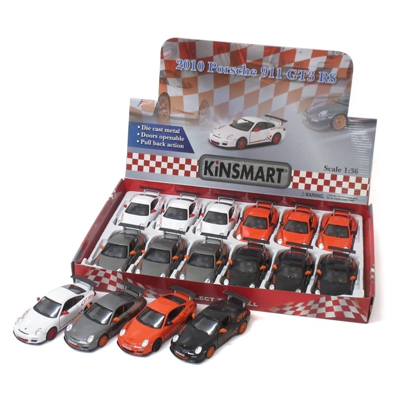 KiNSMART ミニカー 1:36 ポルシェ 911 GT3 RS 4色アソート No.201-668