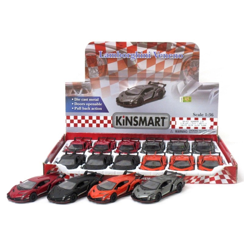 KiNSMART ミニカー 1:36 ランボルギーニ ヴェネーノ 4色アソート No