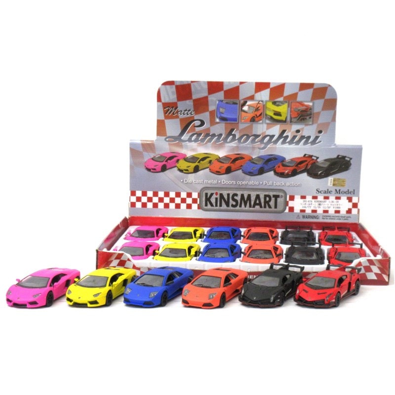 KiNSMART ミニカー 1:36-38 ランボルギーニ マットカラーセット 3種×2