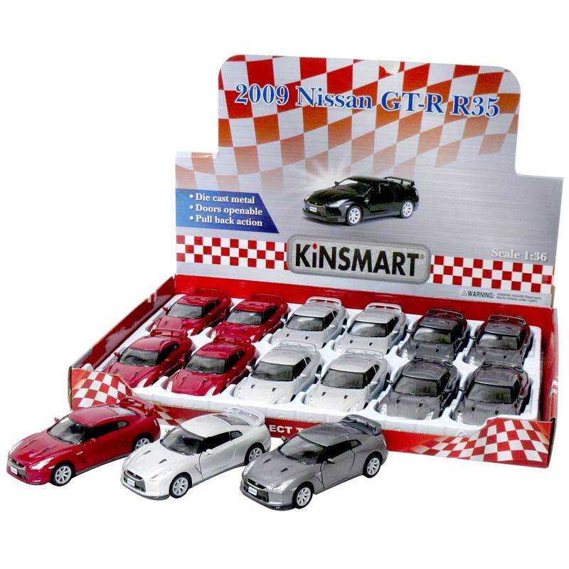KiNSMART ミニカー 1:36 2009 日産スカイライン GT-R R35 3色アソート