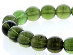 モルダバイト ブレスレット 9mm玉 No.1 （鑑別書付き） 最高級