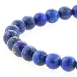 ラピスラズリ ブレスレット（無着色・無処理） 8mm玉 No.18 最高級
