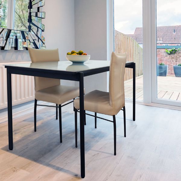 MK スチール脚ダイニングテーブル（セラミックタイプ）幅135cm