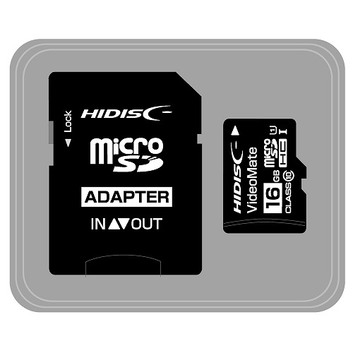 HIDISC VideoMate microSDHCカード 16GB CLASS10 UHS-1対応