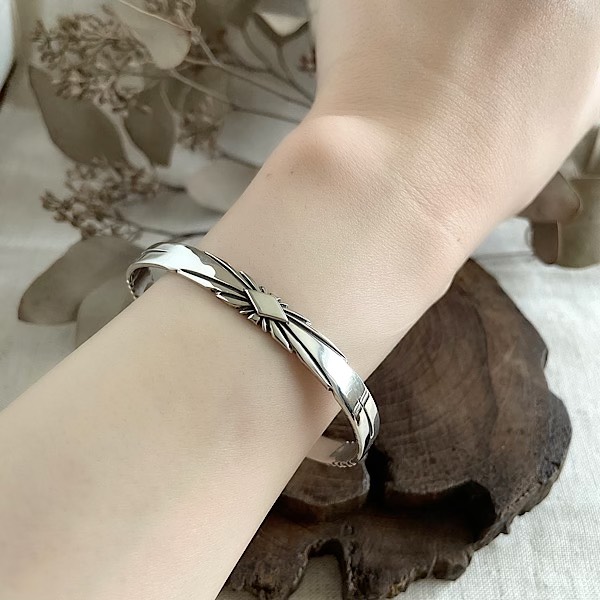 サンバーストバングル | バングル,シルバーバングル | インディアン