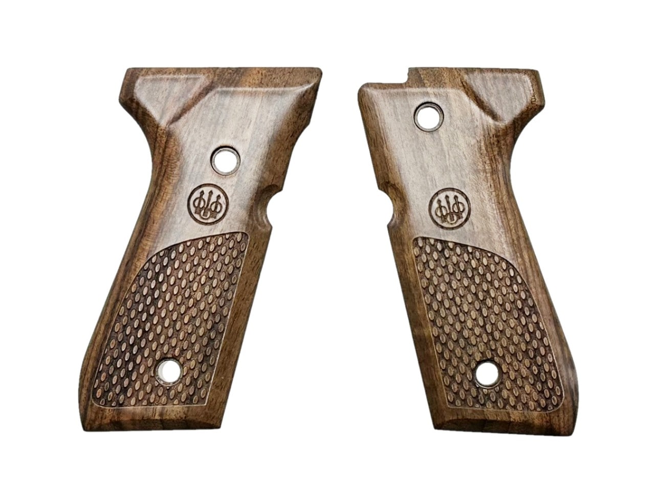 BERETTA社純正 M92Fシリーズ用木製グリップ レーザーチェッカリング