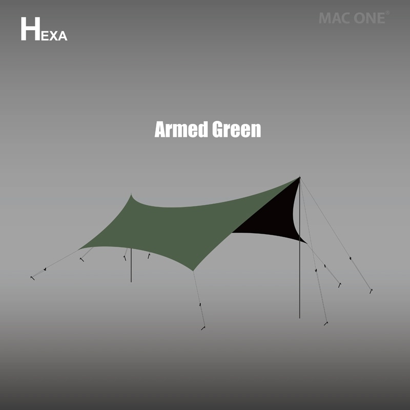 Mac outdoor MACONE TARP Hexa Lサイズ マックワンタープ ヘキサタープ
