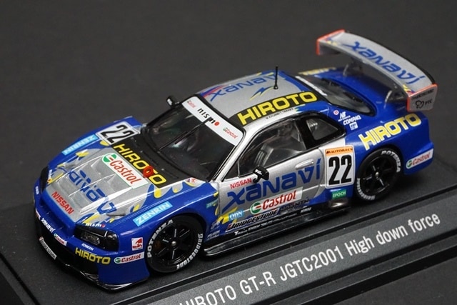 1/43 エブロ 43290 ザナヴィ ヒロト GT-R R34 JGTC 2001#22 HIGH DOWN