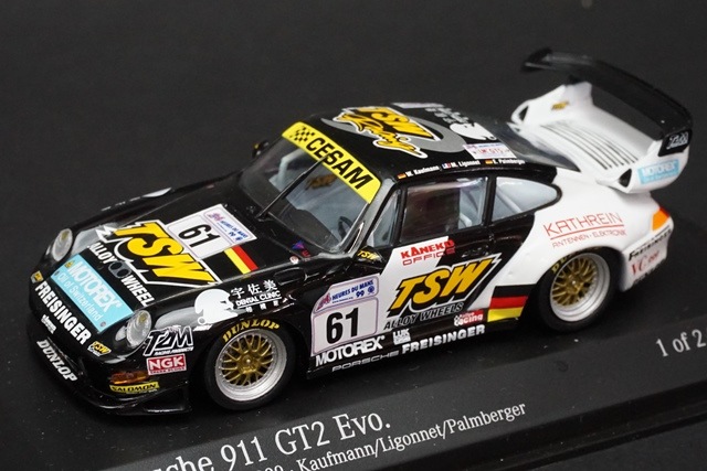 1/43 ミニチャンプス 430996761 ポルシェ 911 GT2 Evo ルマン24h Team