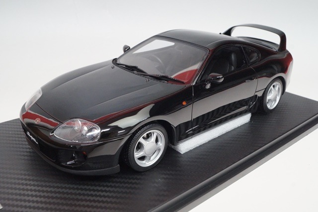 新品18C02-05 onemodel 1/18 トヨタ スープラ ブラック ※クリアカバー
