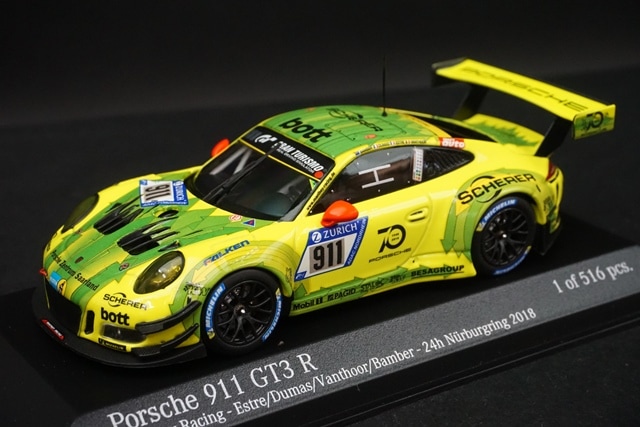 1/43 ミニチャンプス 410186711 ポルシェ 911 GT3 R 991 マンタイ