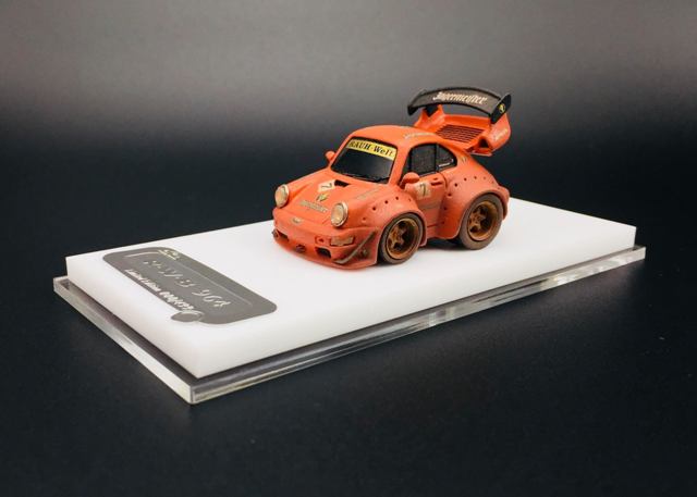 新品 VIP scale model 1/64 ポルシェ RWB964 Q scale dirt ver