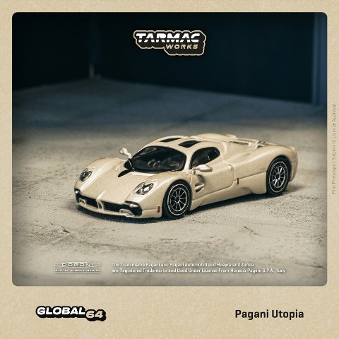 新品 T64G-TL055-BI Tarmac Works 1/64 パガーニ Pagani Utopia