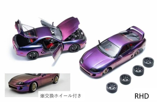 予約 WHELART 1/18 トヨタ スープラ Supra A80 ホイール エンジン付き
