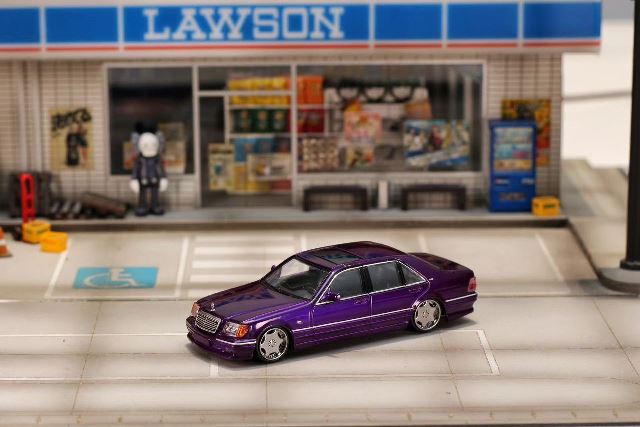 新品 W Street Weapon 1/64 メルセデス ベンツ Benz W140 S600 Dark