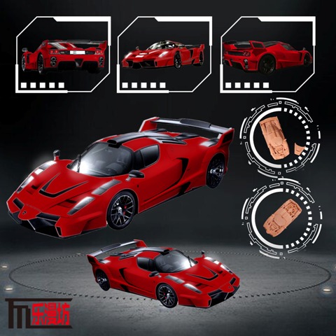 予約 LMF 1/64 フェラーリ エンツォ Enzo Modified 改造 Red Luxury