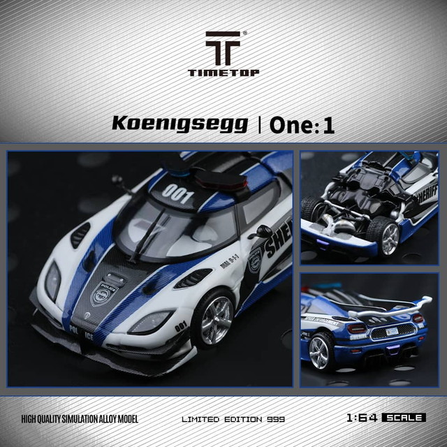 予約 TT644816 TimeTop x Time Model 1/64 ケーニグセグ Koenigsegg